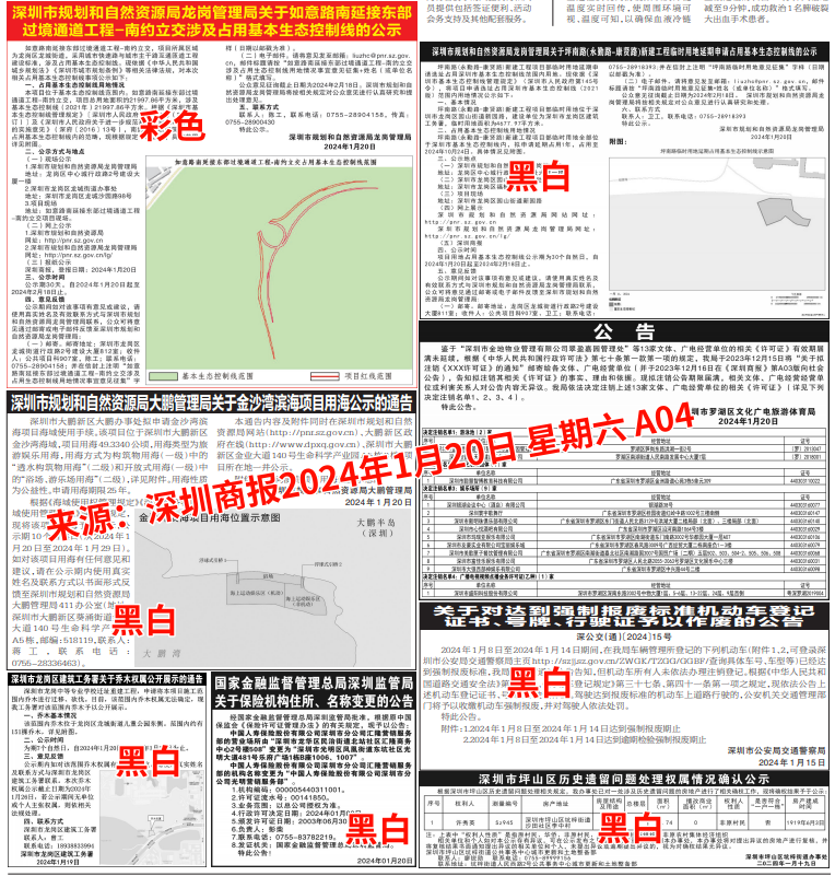 深圳商报登报